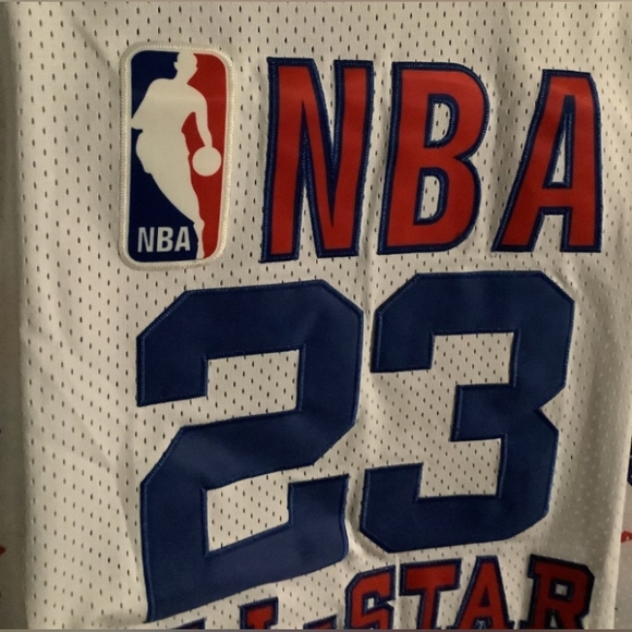 Michael Jordan 2003 NBA Throwback All Star Game Jersey Men XL Washington Wizards - Picture 8 of 14